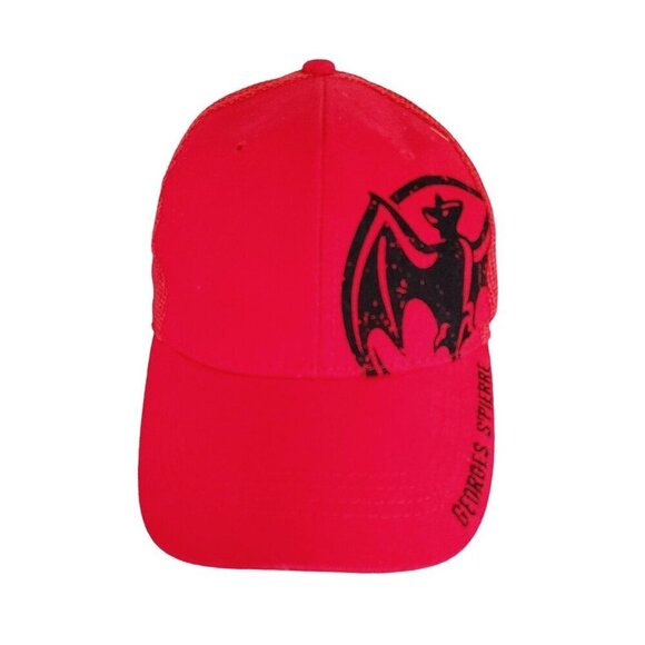 George St Pierre Bacardi Oakheart Snapback Hat Red Mesh Back Cap 2013 - Picture 2 of 9